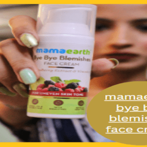 mamaearth bye bye blemishes face cream use in hindi