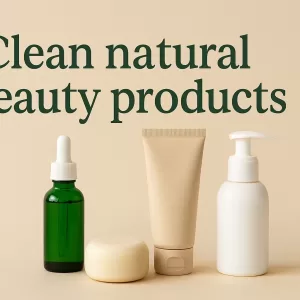 Clean natural beauty products
